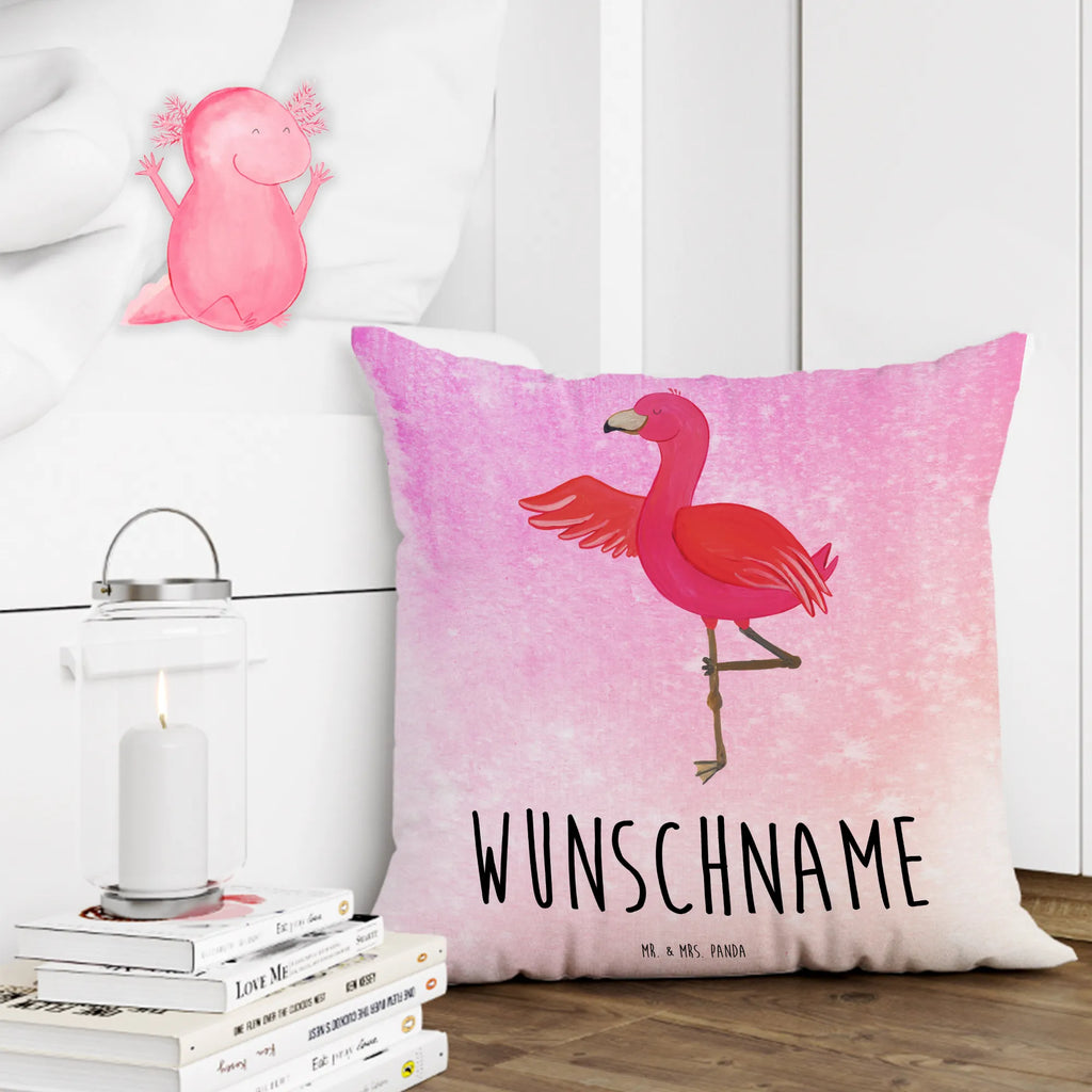 Personalizowana poduszka Flamingo joga Flamingo