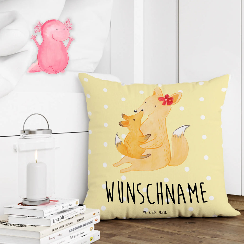 Personalised cushion Fox mummy Family, Father's Day, Mother's Day, brother, sister, Mom, Dad, present, daughter, favourite daughter, best daughter, mother, mom