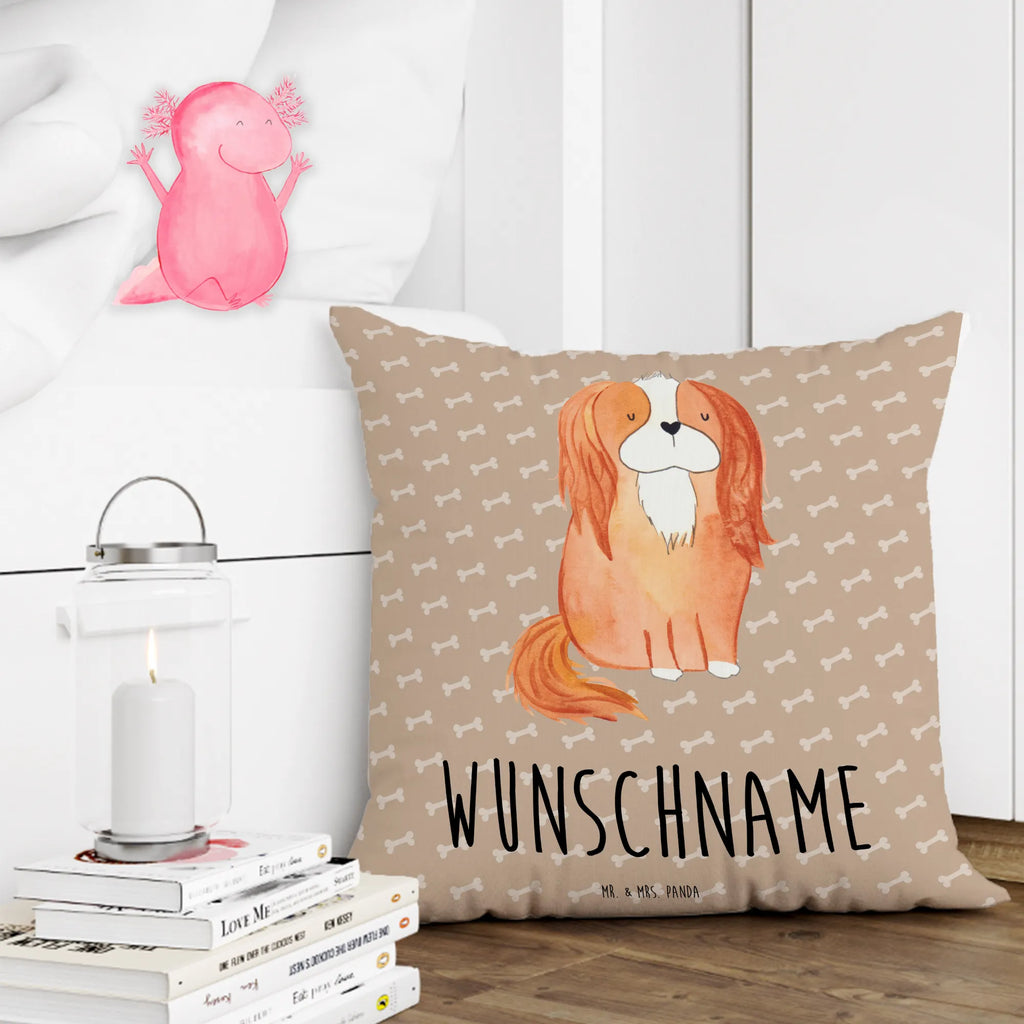Personalisiertes Kissen Cavalier King Charles Spaniel personalisiert, Kopfkissen, Kissen, Wunschname, Name, bedrucken, Hund, Hundemotiv, Haustier, Hunderasse, Tierliebhaber, Hundebesitzer, Sprüche, schönster Hund, Spaniel, Cavalier King Charles Spaniel, Spruch, Cockerspaniel