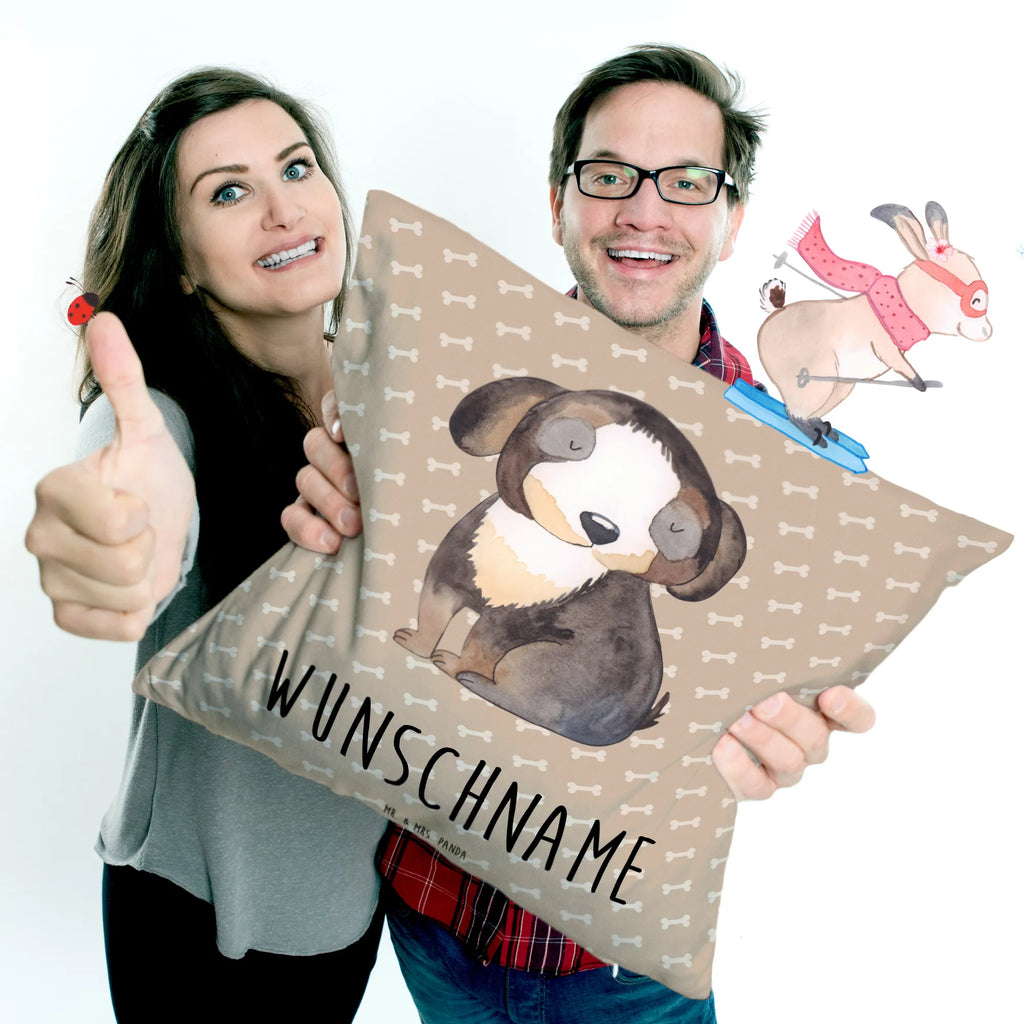 Personalizowana poduszka pies relaks Pies, motyw psa, zwierzę domowe, rasa psa, miłośnik zwierząt, właściciel psa, powiedzenia