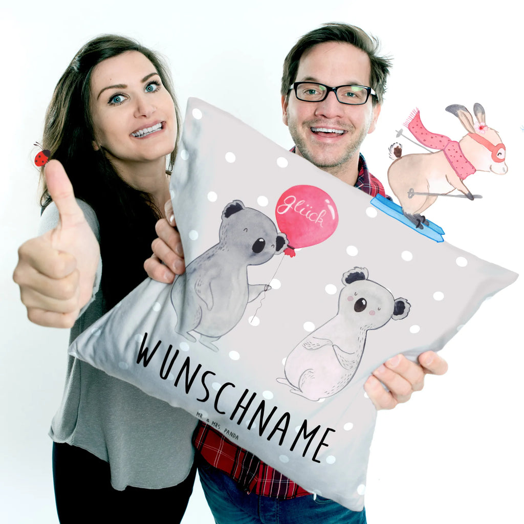 Personalisiertes Kissen Koala Luftballon Kissen, Personalisiert, Kopfkissen, Wunschname, Name, Bedrucken, Koala, Koalabär, Party, Geburtstag, Luftballon, Geschenk