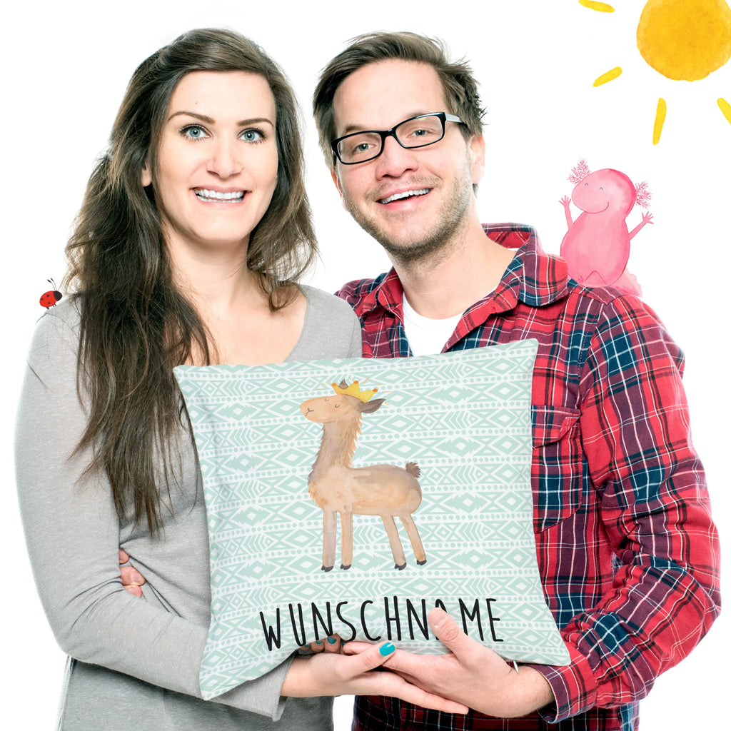 Personalised cushion lama king Llama, llama, alpaca, trendy animal, mum, supervisor, king, office colleague, high school graduation, lamas, queen, girlfriend, colleague, boss, lama, dad