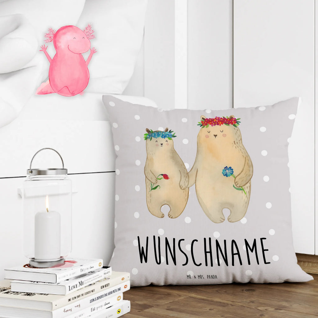 Personalisiertes Kissen Bären mit Blumenkranz Wunschname, Kissen, Personalisiert, Bedrucken, Name, Kopfkissen, Schwester, Familie, Vatertag, Opa, Oma, Muttertag, Papa, Mama, Bruder, Kind, Bär, Mutter, Geschenk Mama. Muttertag, Tochter, Weltbeste Mama, Lieblingsmensch, Töchter, Mami, Bären, Family, Lieblingsmama, Kinder, Beste Mutter, Mutti, Vorbild