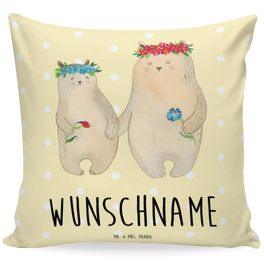 Personalisiertes Kissen Bären mit Blumenkranz Wunschname, Kissen, Personalisiert, Bedrucken, Name, Kopfkissen, Schwester, Familie, Vatertag, Opa, Oma, Muttertag, Papa, Mama, Bruder, Kind, Bär, Mutter, Geschenk Mama. Muttertag, Tochter, Weltbeste Mama, Lieblingsmensch, Töchter, Mami, Bären, Family, Lieblingsmama, Kinder, Beste Mutter, Mutti, Vorbild