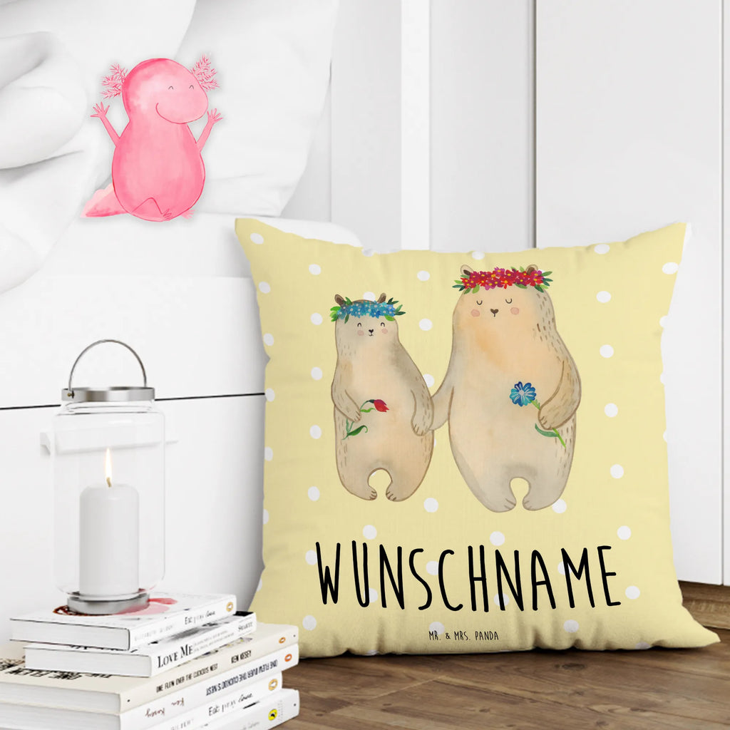 Personalisiertes Kissen Bären mit Blumenkranz Wunschname, Kissen, Personalisiert, Bedrucken, Name, Kopfkissen, Schwester, Familie, Vatertag, Opa, Oma, Muttertag, Papa, Mama, Bruder, Kind, Bär, Mutter, Geschenk Mama. Muttertag, Tochter, Weltbeste Mama, Lieblingsmensch, Töchter, Mami, Bären, Family, Lieblingsmama, Kinder, Beste Mutter, Mutti, Vorbild