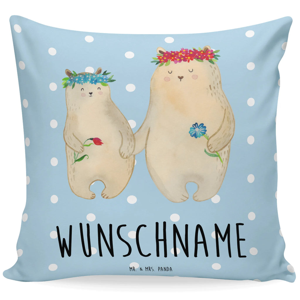 Personalisiertes Kissen Bären mit Blumenkranz Wunschname, Kissen, Personalisiert, Bedrucken, Name, Kopfkissen, Schwester, Familie, Vatertag, Opa, Oma, Muttertag, Papa, Mama, Bruder, Kind, Bär, Mutter, Geschenk Mama. Muttertag, Tochter, Weltbeste Mama, Lieblingsmensch, Töchter, Mami, Bären, Family, Lieblingsmama, Kinder, Beste Mutter, Mutti, Vorbild