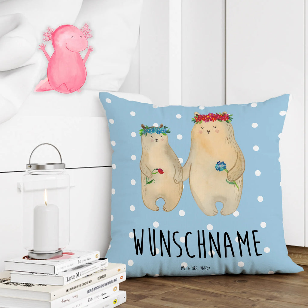 Personalisiertes Kissen Bären mit Blumenkranz Wunschname, Kissen, Personalisiert, Bedrucken, Name, Kopfkissen, Schwester, Familie, Vatertag, Opa, Oma, Muttertag, Papa, Mama, Bruder, Kind, Bär, Mutter, Geschenk Mama. Muttertag, Tochter, Weltbeste Mama, Lieblingsmensch, Töchter, Mami, Bären, Family, Lieblingsmama, Kinder, Beste Mutter, Mutti, Vorbild
