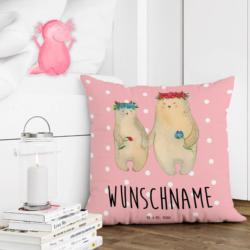 Personalisiertes Kissen Bären mit Blumenkranz Wunschname, Kissen, Personalisiert, Bedrucken, Name, Kopfkissen, Schwester, Familie, Vatertag, Opa, Oma, Muttertag, Papa, Mama, Bruder, Kind, Bär, Mutter, Geschenk Mama. Muttertag, Tochter, Weltbeste Mama, Lieblingsmensch, Töchter, Mami, Bären, Family, Lieblingsmama, Kinder, Beste Mutter, Mutti, Vorbild