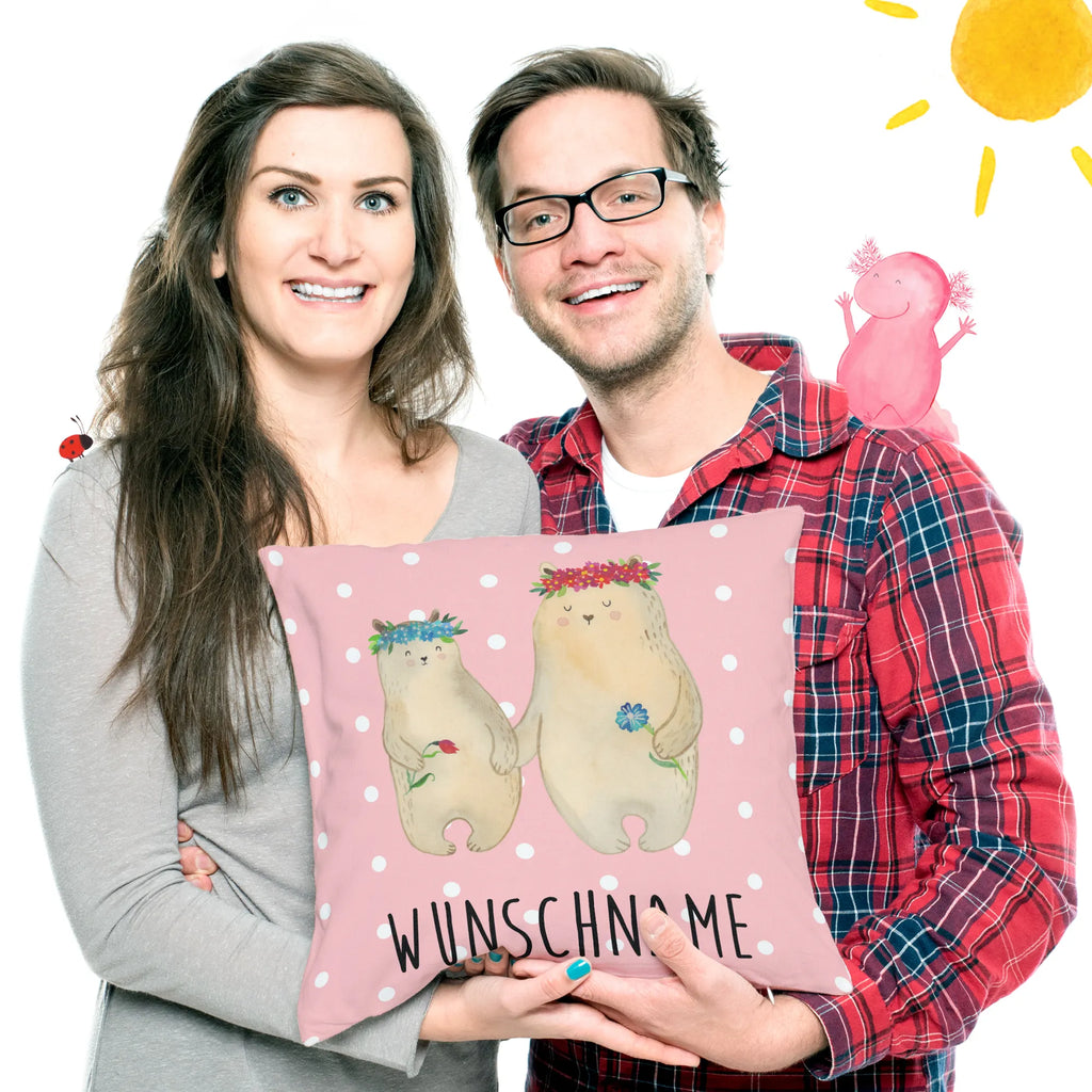 Personalisiertes Kissen Bären mit Blumenkranz Wunschname, Kissen, Personalisiert, Bedrucken, Name, Kopfkissen, Schwester, Familie, Vatertag, Opa, Oma, Muttertag, Papa, Mama, Bruder, Kind, Bär, Mutter, Geschenk Mama. Muttertag, Tochter, Weltbeste Mama, Lieblingsmensch, Töchter, Mami, Bären, Family, Lieblingsmama, Kinder, Beste Mutter, Mutti, Vorbild