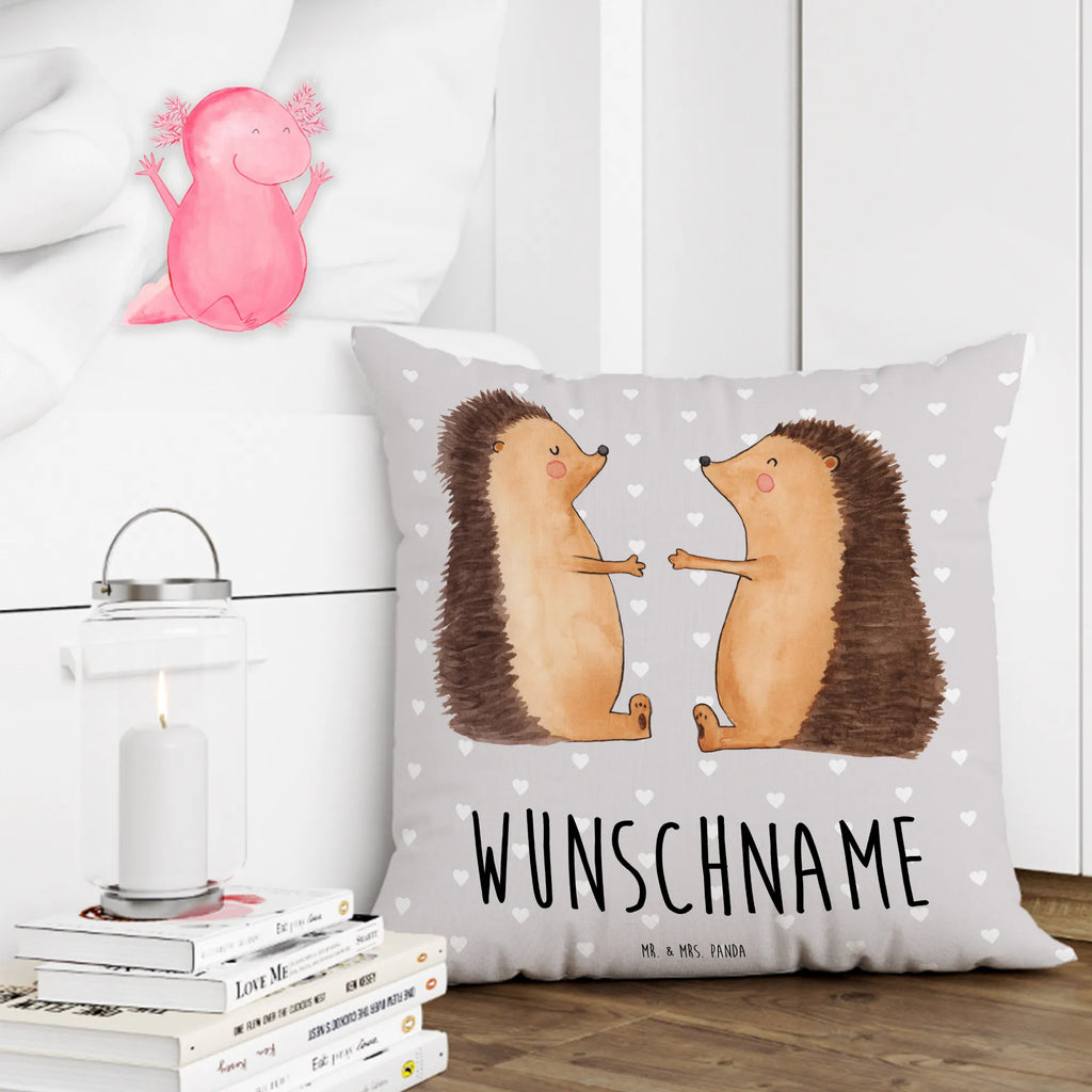 Personalised cushion Hedgehogs in love Love, Loving, Two, Together, Marriage, Engagement, Proposal of marriage, Love gift, gift for her, gift for him, anniversary gift, Married, Girlfriend, Proof of love, Anniversary, In love, Gift, Partner, Wedding anniversary, Engaged, Wedding, Hedgehog, Friend