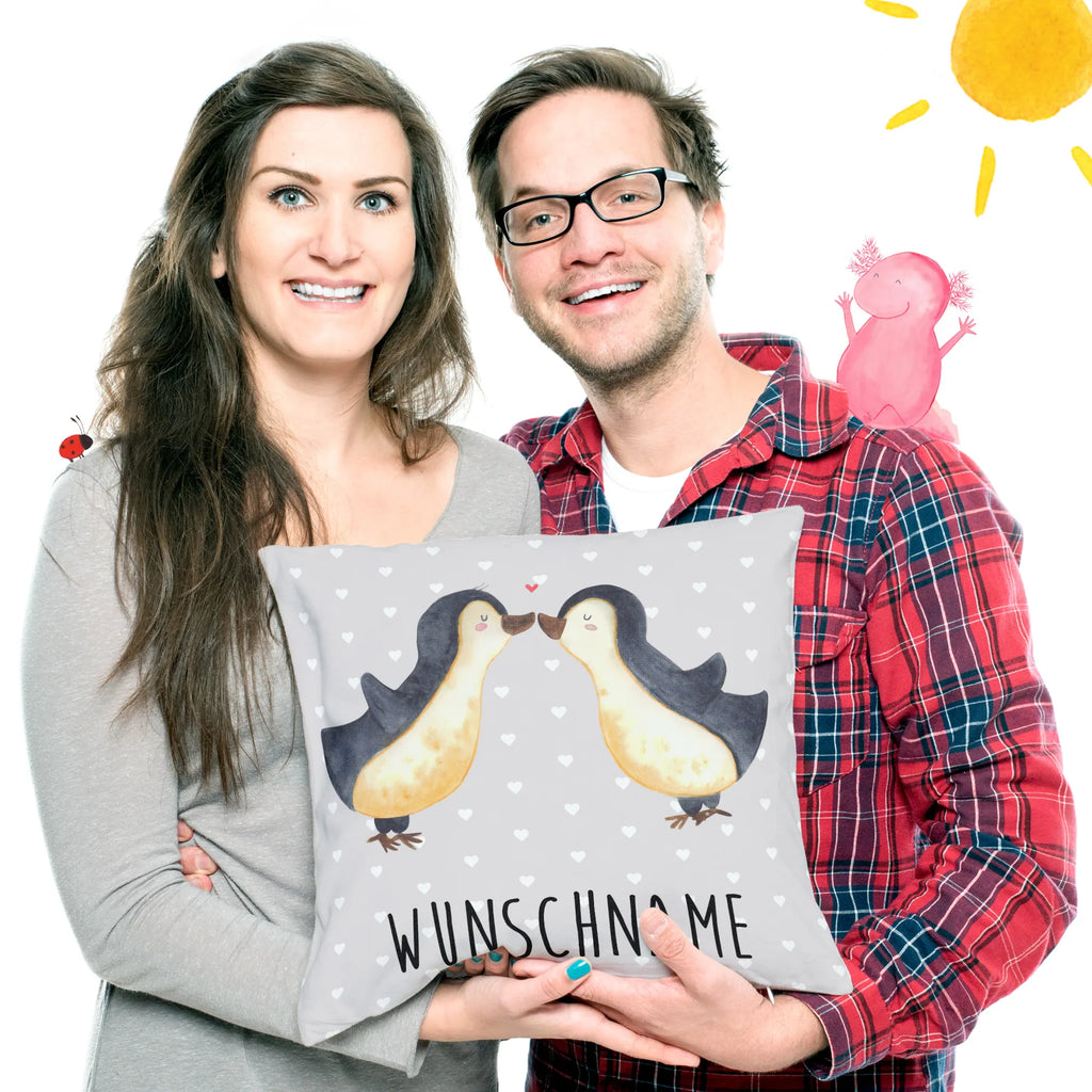 Personalised cushion Penguins in love Love, Loving, Two, Together, Marriage, Engagement, Proposal of marriage, Love gift, gift for her, gift for him, anniversary gift, gift girlfriend, pair of penguins, love, proof of love, couple. love couple, gift friend, anniversary, Penguin, love saying, penguins, gift anniversary, wedding, fiancé, engagement, penguin love, gift idea, fiancée, wedding anniversary, pair, guest gift