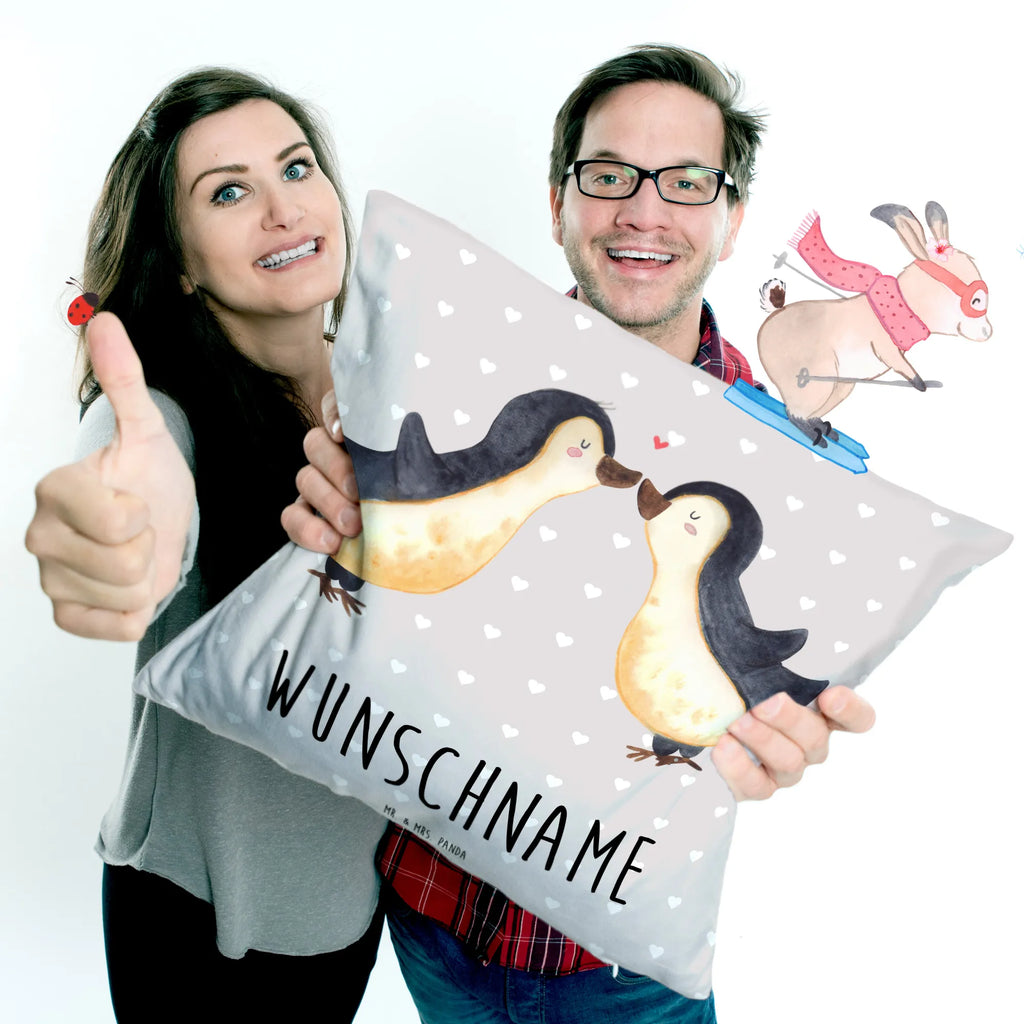 Personalised cushion Penguins in love Love, Loving, Two, Together, Marriage, Engagement, Proposal of marriage, Love gift, gift for her, gift for him, anniversary gift, gift girlfriend, pair of penguins, love, proof of love, couple. love couple, gift friend, anniversary, Penguin, love saying, penguins, gift anniversary, wedding, fiancé, engagement, penguin love, gift idea, fiancée, wedding anniversary, pair, guest gift