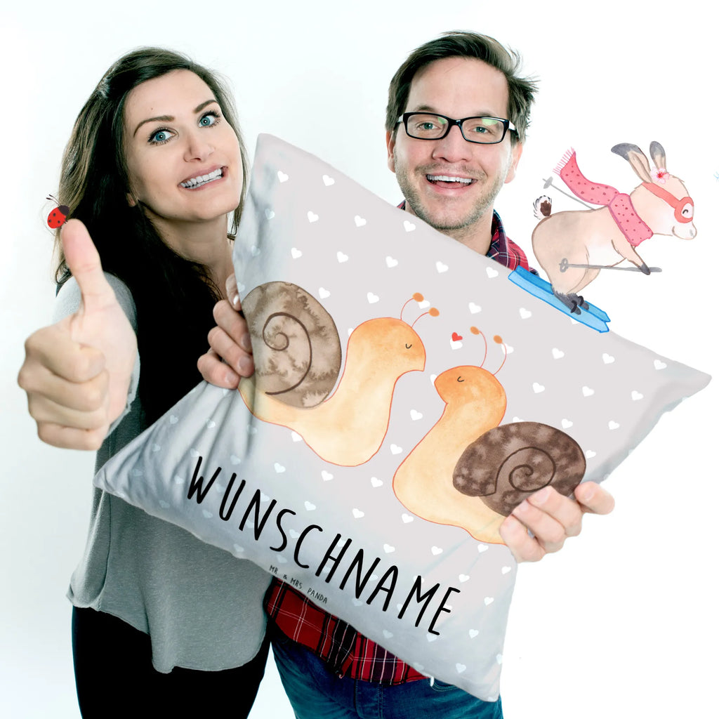 Personalised cushion Snails in love Love, Loving, Two, Together, Marriage, Engagement, Proposal of marriage, Love gift, gift for her, gift for him, anniversary gift