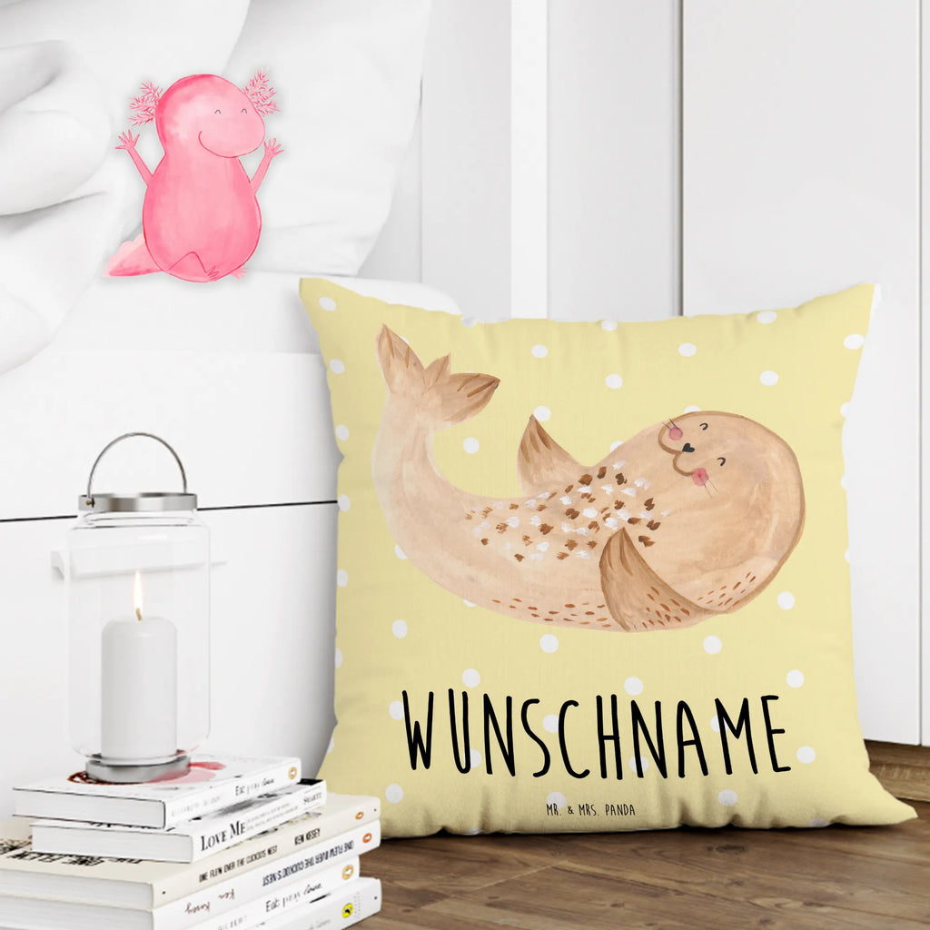 Personalizowana poduszka foka Leżeć Motywy zwierzęce, dobra energia, zabawne powiedzonka, zwierzęta