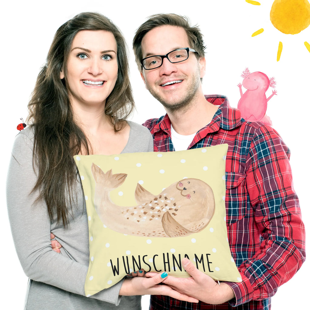 Personalizowana poduszka foka Leżeć Motywy zwierzęce, dobra energia, zabawne powiedzonka, zwierzęta