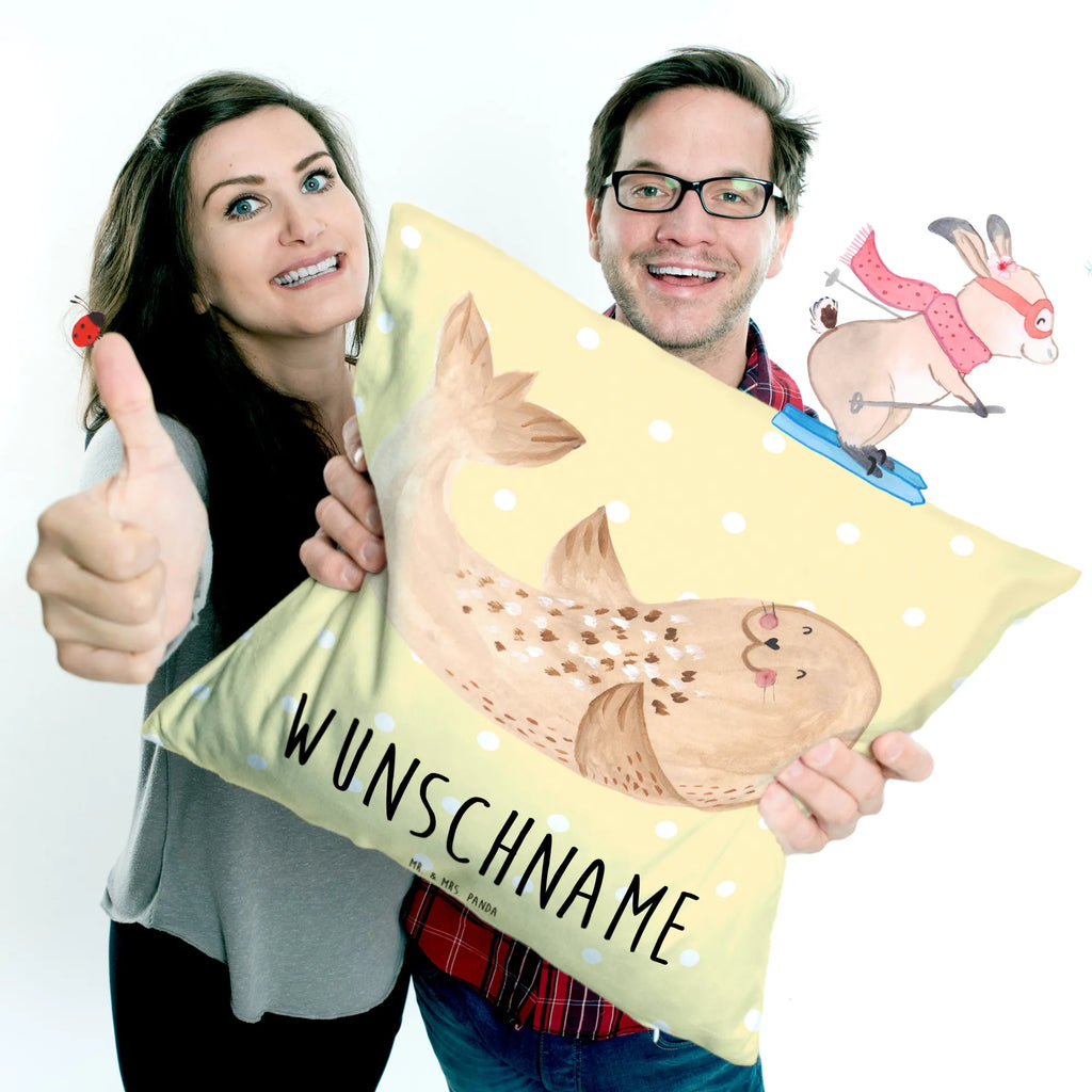 Personalizowana poduszka foka Leżeć Motywy zwierzęce, dobra energia, zabawne powiedzonka, zwierzęta