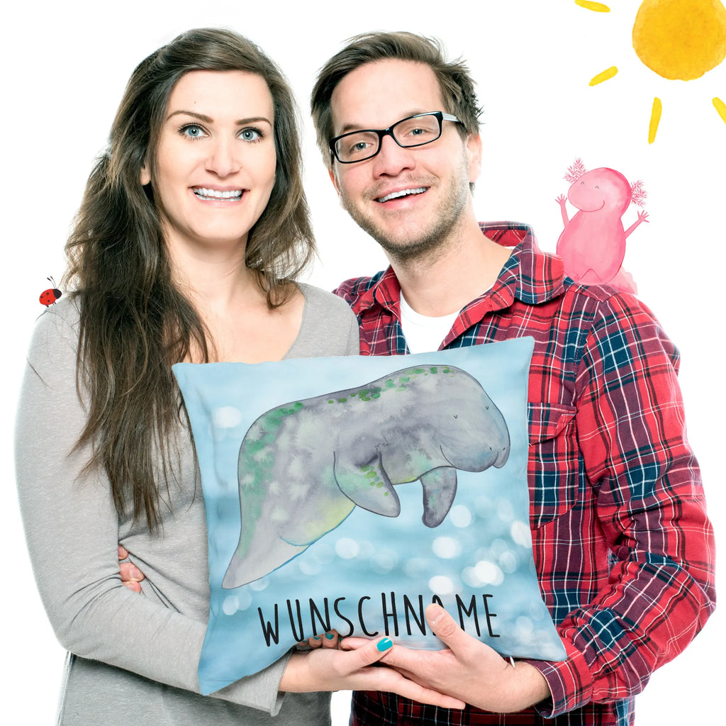 Personalizowana poduszka manat Relaks Zwierzeta morskie, Morze, Wakacje