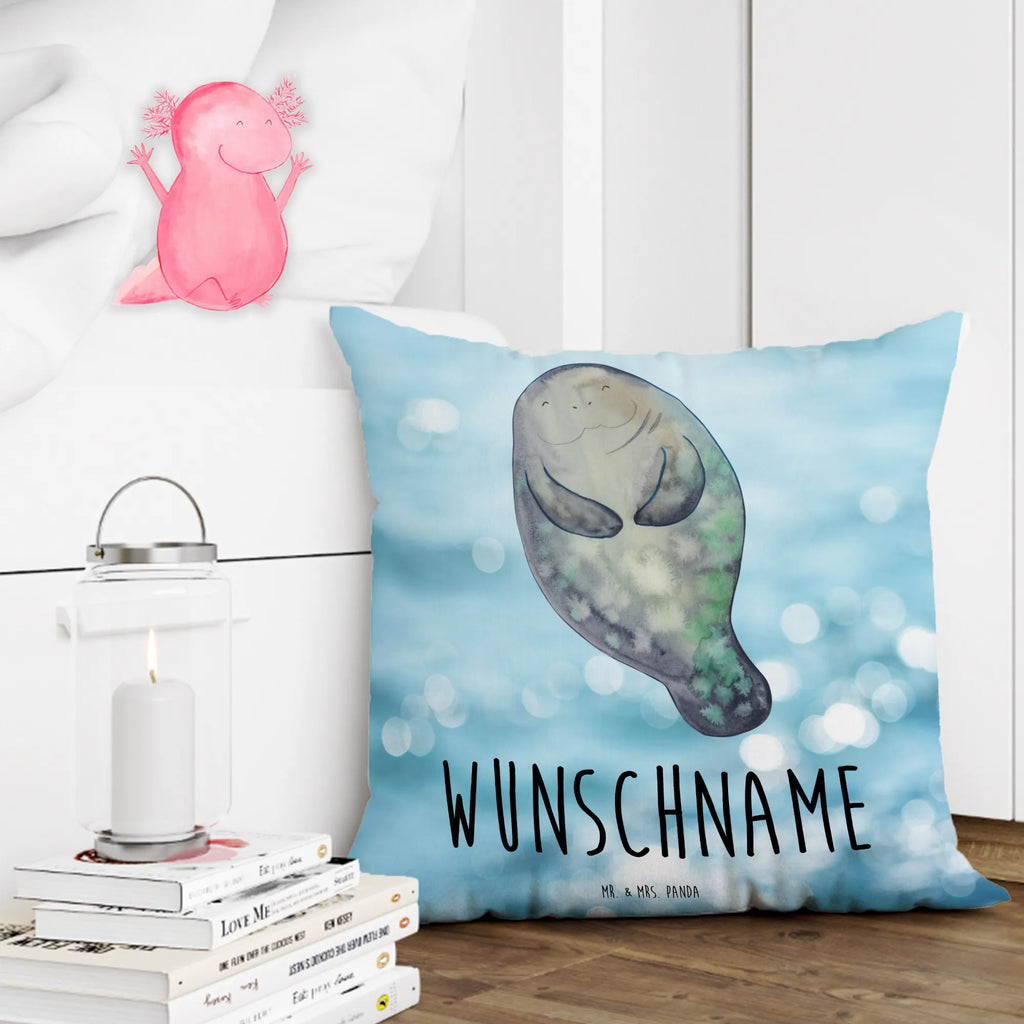 Personalizowana poduszka morska krowa Szczęśliwy Zwierzeta morskie, Morze, Wakacje