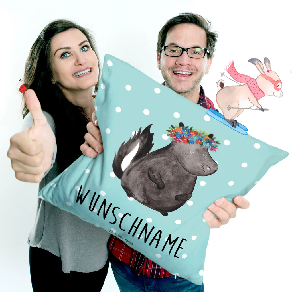 Personalizowana poduszka skunks dziewczynka Stinktier, Skunk