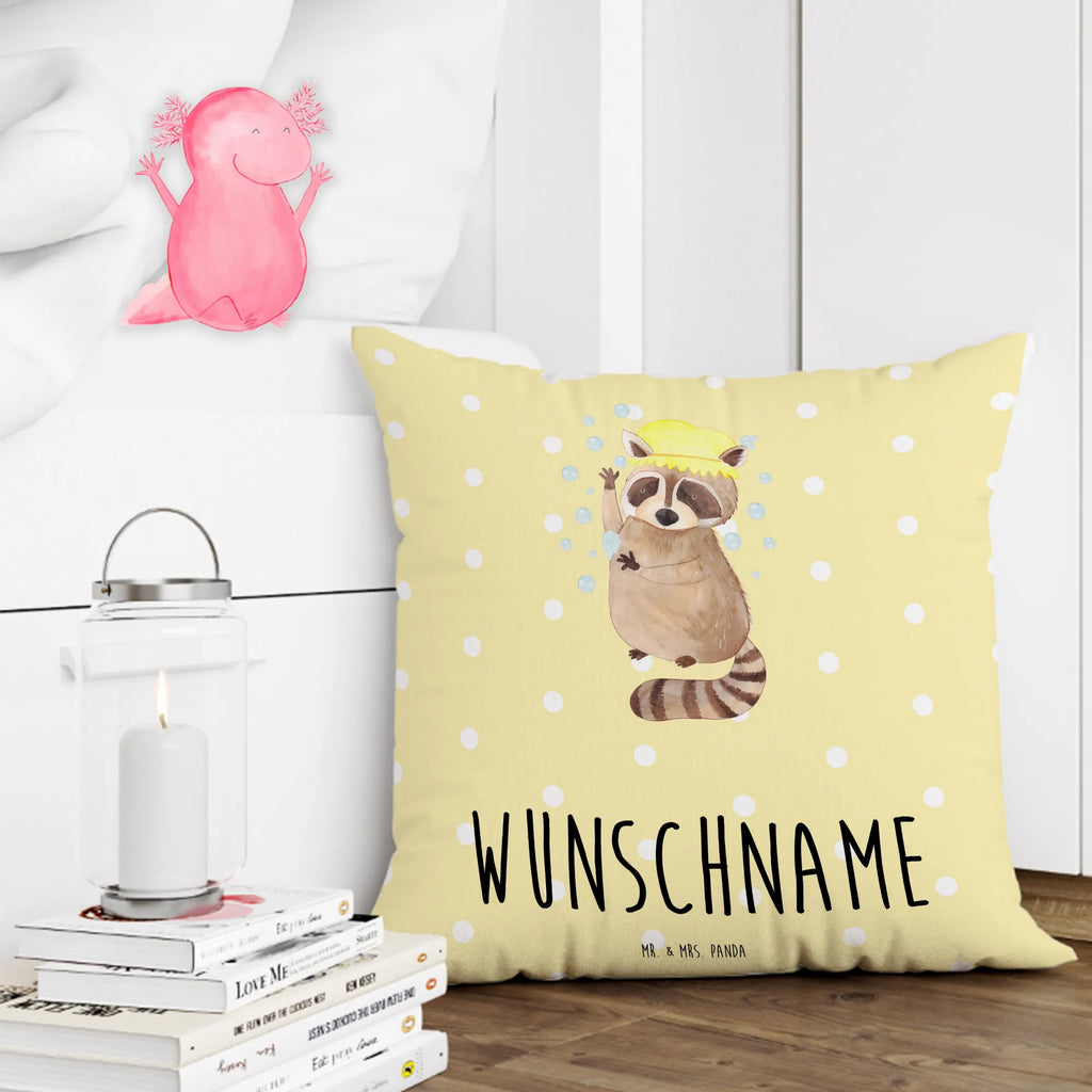 Personalizowana poduszka Szop pracz Motywy zwierzęce, dobra energia, zabawne powiedzonka, zwierzęta