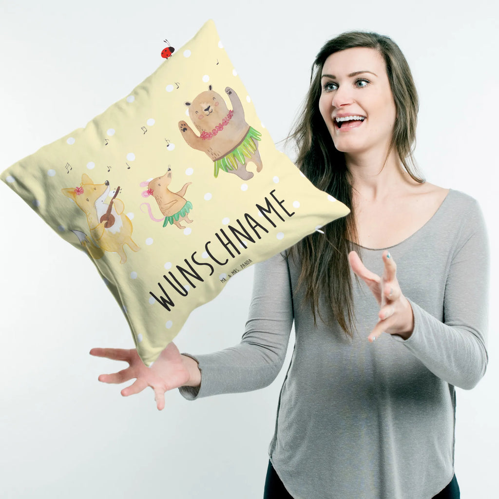 Personalizowana poduszka zwierzęta leśne Aloha Motywy zwierzęce, dobra energia, zabawne powiedzonka, zwierzęta