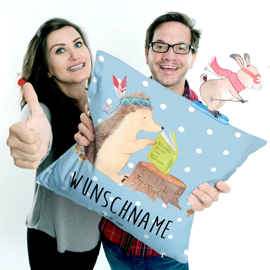 Personalised cushion Hedgehog feather headdress Forest animals, Campfire, Camping, Adventure, Indians, Hedgehogs