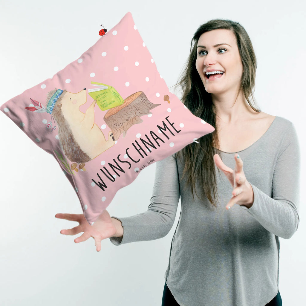 Personalised cushion Hedgehog feather headdress Forest animals, Campfire, Camping, Adventure, Indians, Hedgehogs