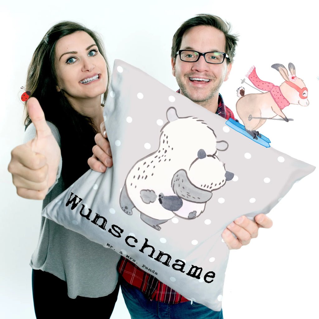 Personalizowana poduszka Panda Najlepsze dziecko chrzestne na świecie dla, Dziękuję, Prezent, Wręczyć, Urodziny, Prezent urodzinowy, Pomysł na prezent, Podziękować, Upominek, Sprawić radość, Tip na prezent