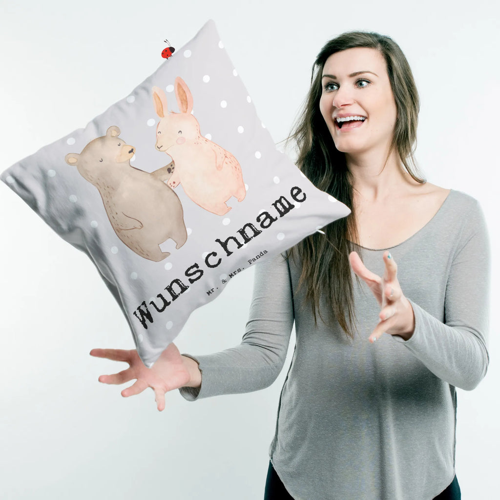 Personalisiertes Kissen Hase Beste Mitbewohnerin der Welt Bedrucken, Name, Wunschname, Kopfkissen, Kissen, Personalisiert, Geschenkidee, Geschenk, Schenken, Mitbringsel, Geburtstag, Geburtstagsgeschenk, für, Danke, Dankeschön, Bedanken, Freude machen, Geschenktipp, Wohngemeinschaft, WG, Zimmernachbarin, Zimmerkollegin, Mitbewohnerin, WG-Bewohnerin, Zimmergenossin, Stubenkameradin