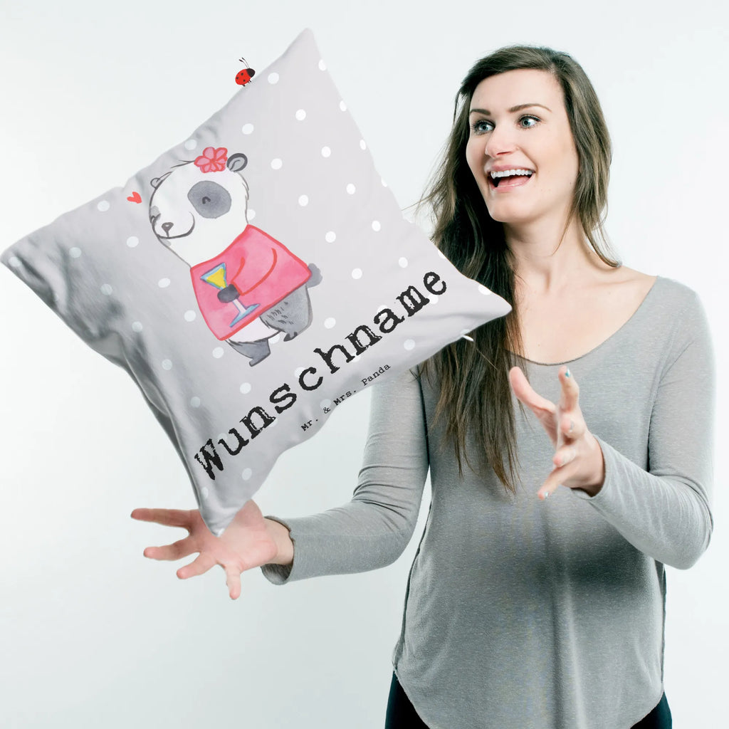 Personalised cushion panda Best Maid of Honor in the World for, thank you, gift, giving, birthday, birthday present, gift idea, souvenir, make you happy, gift tip, bride, witness, marriage, wedding ceremony, girlfriend, Maid of honor, JGA, registry office, church, wedding
