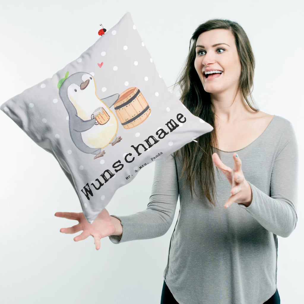 Personalisiertes Kissen Pinguin Bester Trinkbruder der Welt Bedrucken, Wunschname, Kissen, Name, Personalisiert, Kopfkissen, Geschenkidee, Geschenk, Schenken, Mitbringsel, Geburtstag, Geburtstagsgeschenk, für, Danke, Dankeschön, Bedanken, Freude machen, Geschenktipp, Kumpel, Kumpane, Trinkbruder, Party, Trinken, Saufkumpane, Trinkkumpel, Kleinigkeit