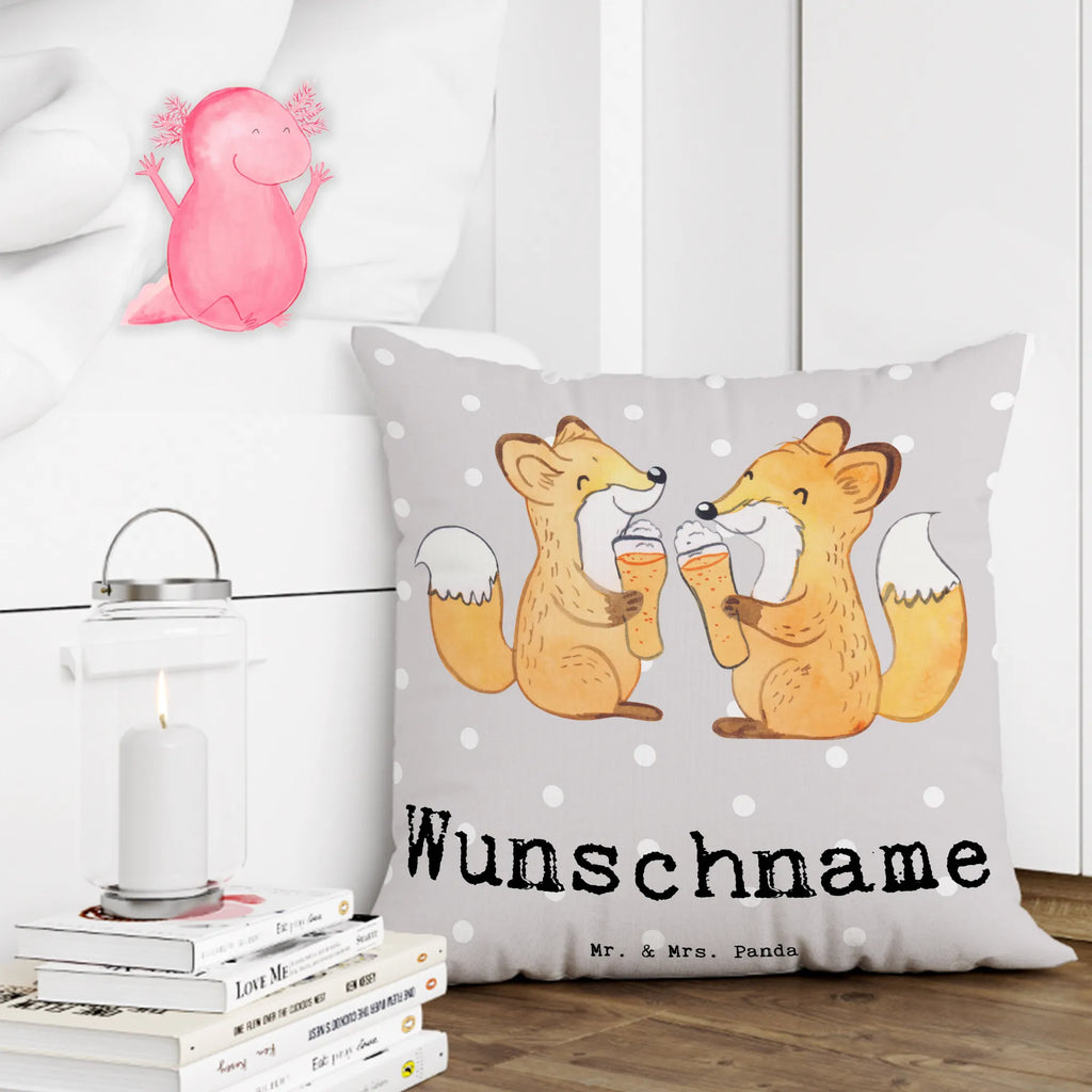 Personalisiertes Kissen Fuchs Bester Vetter der Welt personalisiert, Kissen, Wunschname, Kopfkissen, bedrucken, Name, für, Dankeschön, Geschenk, Schenken, Geburtstag, Geburtstagsgeschenk, Geschenkidee, Danke, Bedanken, Mitbringsel, Freude machen, Geschenktipp, Cousine, Sohn von Tante, Cousin, Vetter, Verwandtschaft, Sohn von Onkel, Familie, Kousin