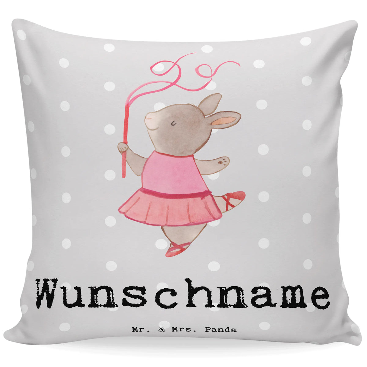 Personalised cushion Ballet dancer heart gift, gift idea, best, farewell gift, passing exam, anniversary, retirement, promotion, job start, sayings, funny, profession