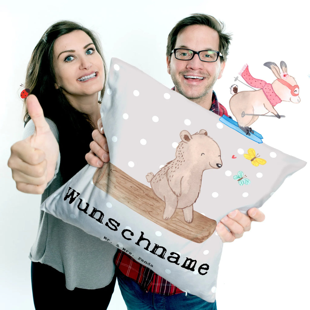 Personalizowana poduszka niedźwiedź Miłośnik natury Prezent, Sport, Dyscyplina sportowa, Hobby, Darować, Dziękuję, Dzięki, Wyróżnienie, Wygrana, Sportowiec