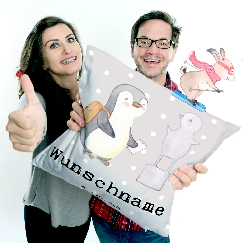 Personalizowana poduszka Pingwin Odwiedź muzeum Prezent, Sport, Dyscyplina sportowa, Hobby, Darować, Dziękuję, Dzięki, Wyróżnienie, Wygrana, Sportowiec