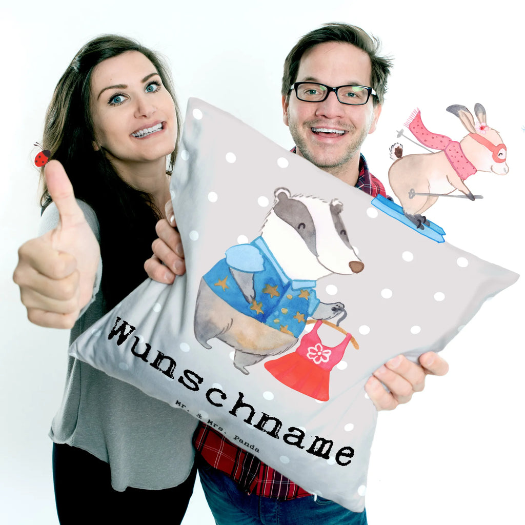 Personalised cushion Fashion saleswoman heart gift, gift idea, best, farewell gift, passing exam, anniversary, retirement, promotion, job start, sayings, funny, profession