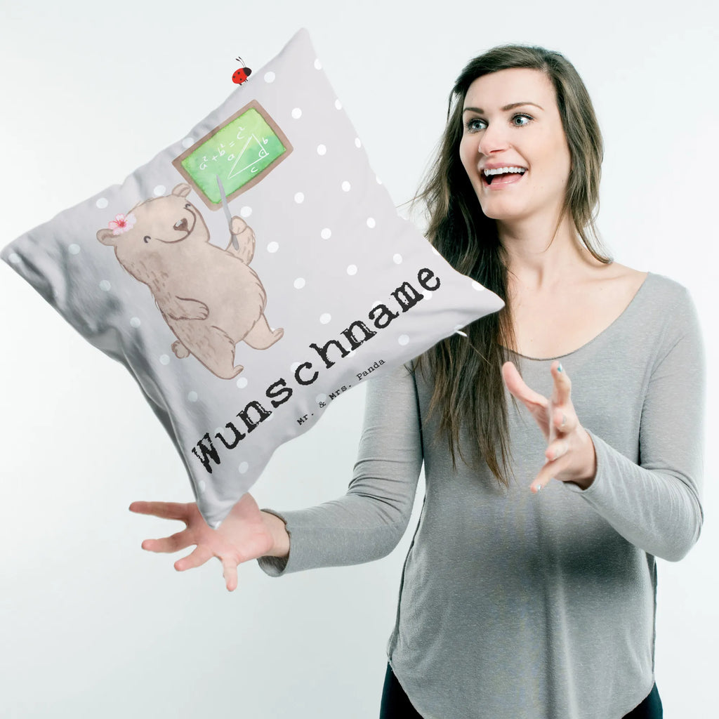 Personalised cushion Math tutor heart gift, gift idea, best, farewell gift, passing exam, anniversary, retirement, promotion, job start, sayings, funny, profession