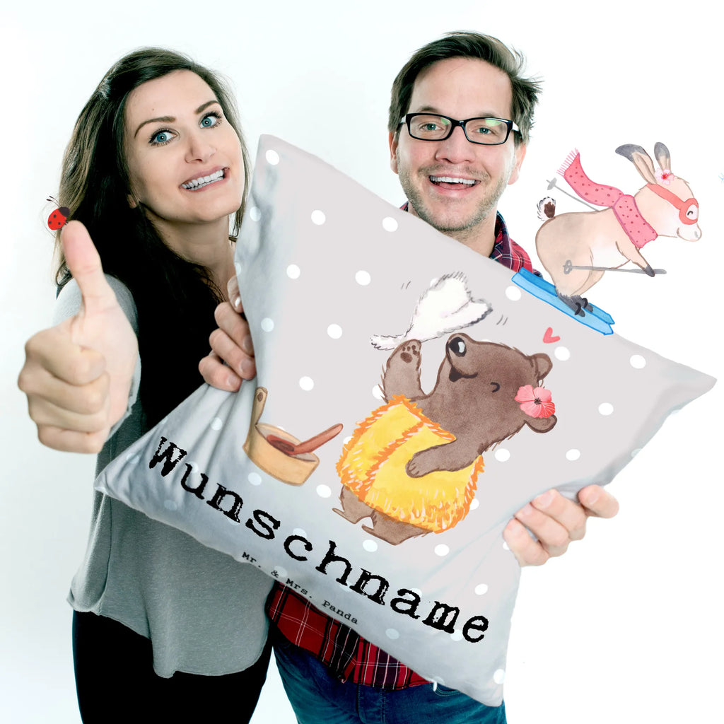 Personalised cushion Sauna Mistress Heart gift, gift idea, best, farewell gift, passing exam, anniversary, retirement, promotion, job start, sayings, funny, profession