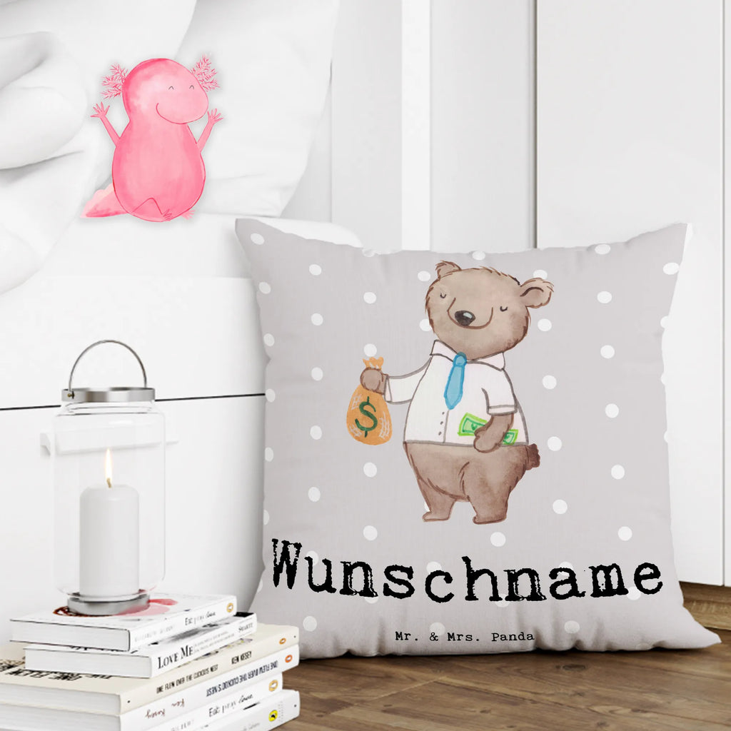 Personalizowana poduszka bankier serce Zawód, Wykształcenie, Jubileusz, Pożegnanie, Emerytura, Kolega, Koleżanka, Prezent, Dawać, Pracownik, Współpracownik, Firma, Dziękuję, Dziękuję bardzo