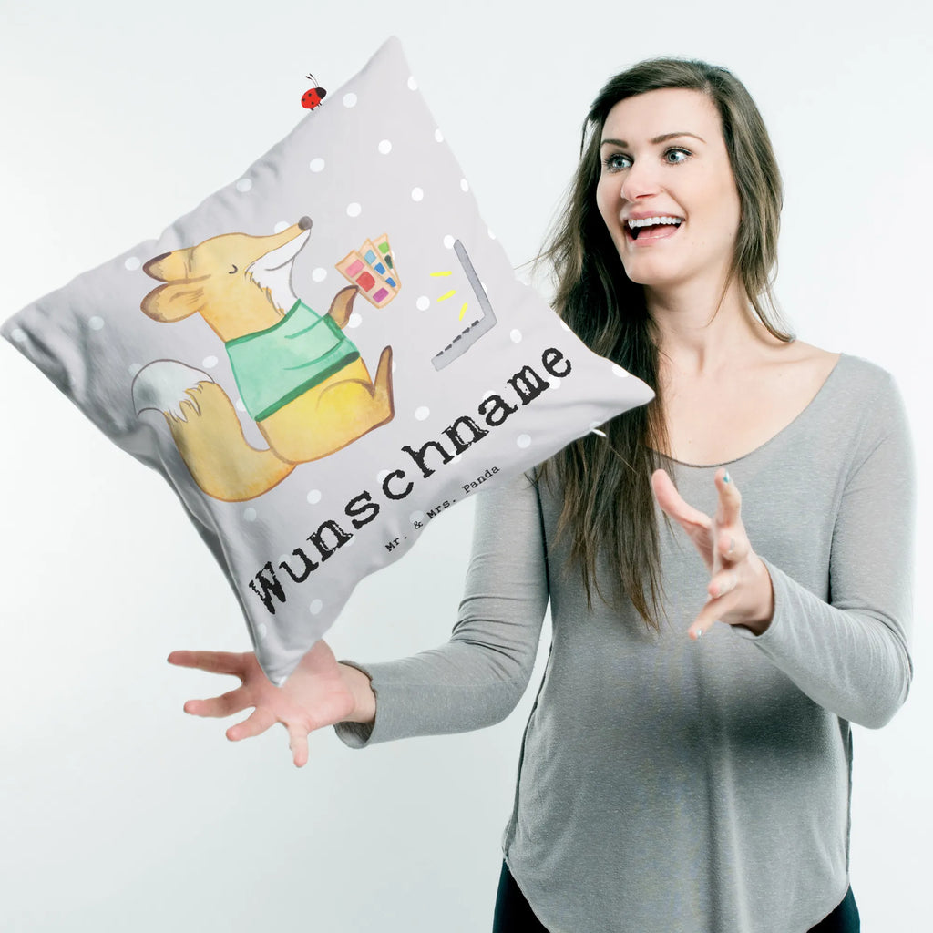 Personalised cushion Fashion Journalist Heart gift, gift idea, best, farewell gift, passing exam, anniversary, retirement, promotion, job start, sayings, funny, profession