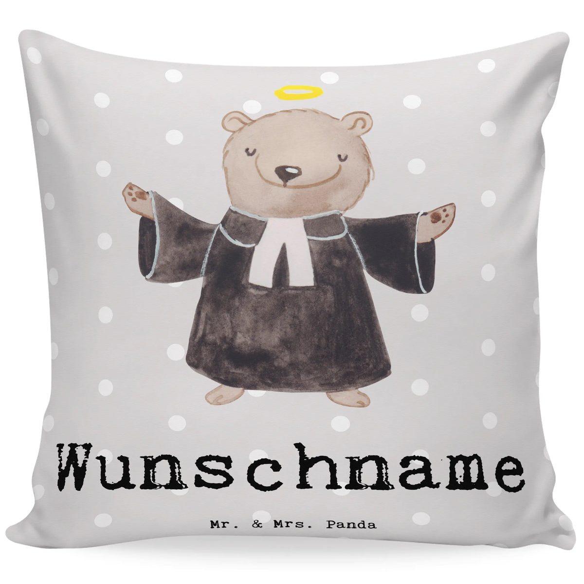 Personalizowana poduszka pastor serce Zawód, Wykształcenie, Jubileusz, Pożegnanie, Emerytura, Kolega, Koleżanka, Prezent, Dawać, Pracownik, Współpracownik, Firma, Dziękuję, Dziękuję bardzo