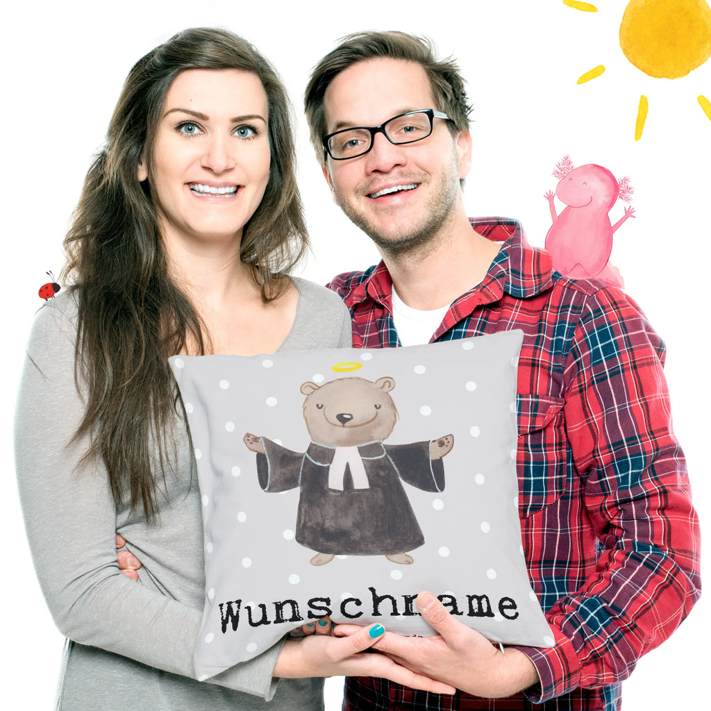 Personalised cushion pastor heart gift, gift idea, best, farewell gift, passing exam, anniversary, retirement, promotion, job start, sayings, funny, profession