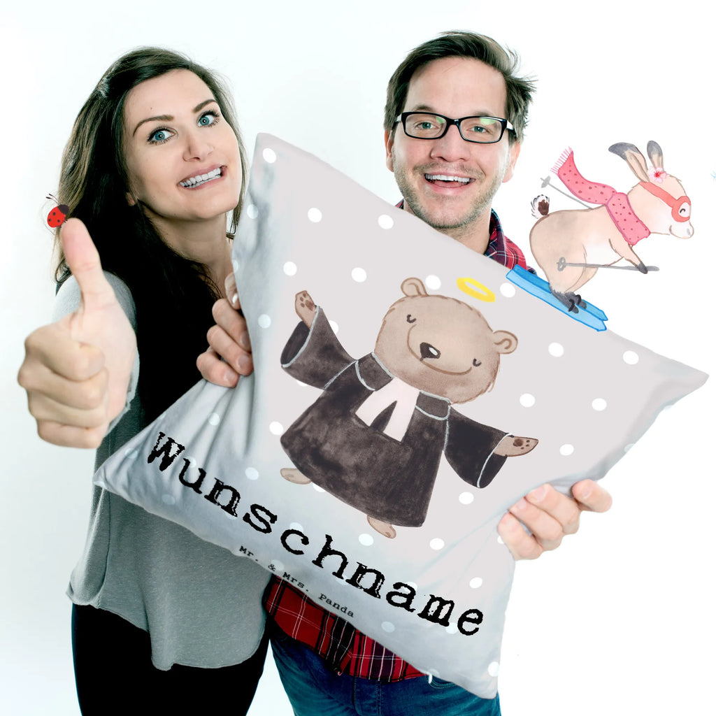 Personalised cushion pastor heart gift, gift idea, best, farewell gift, passing exam, anniversary, retirement, promotion, job start, sayings, funny, profession