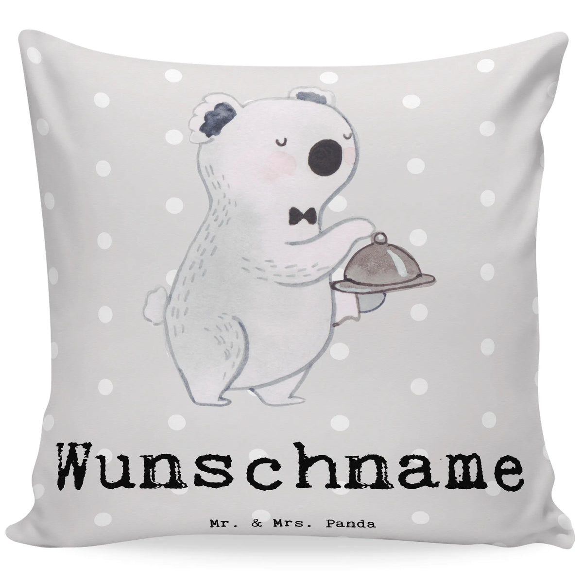Personalizowana poduszka Kelner restauracyjny serce Zawód, Wykształcenie, Jubileusz, Pożegnanie, Emerytura, Kolega, Koleżanka, Prezent, Dawać, Pracownik, Współpracownik, Firma, Dziękuję, Dziękuję bardzo