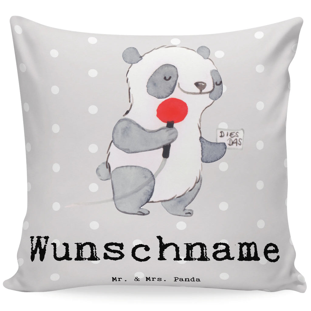 Personalised cushion Sports reporter heart gift, gift idea, best, farewell gift, passing exam, anniversary, retirement, promotion, job start, sayings, funny, profession