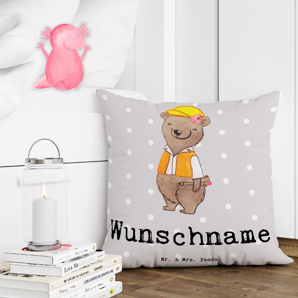 Personalizowana poduszka inżynierka budownictwa serce Zawód, Wykształcenie, Jubileusz, Pożegnanie, Emerytura, Kolega, Koleżanka, Prezent, Dawać, Pracownik, Współpracownik, Firma, Dziękuję, Dziękuję bardzo