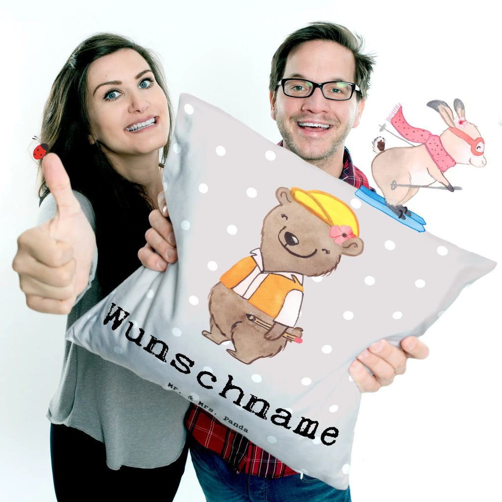 Personalizowana poduszka inżynierka budownictwa serce Zawód, Wykształcenie, Jubileusz, Pożegnanie, Emerytura, Kolega, Koleżanka, Prezent, Dawać, Pracownik, Współpracownik, Firma, Dziękuję, Dziękuję bardzo