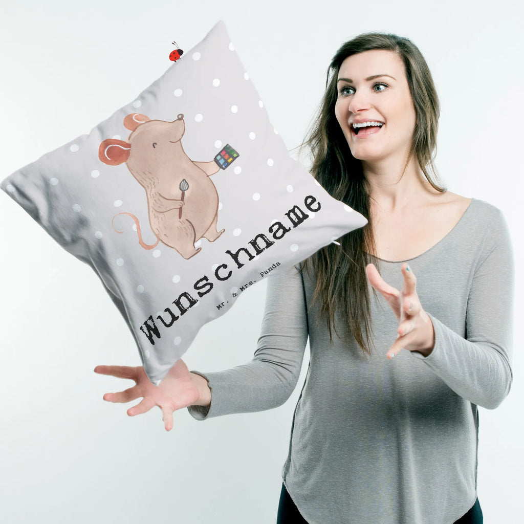 Personalised cushion Makeup Artist Heart gift, gift idea, best, farewell gift, passing exam, anniversary, retirement, promotion, job start, sayings, funny, profession