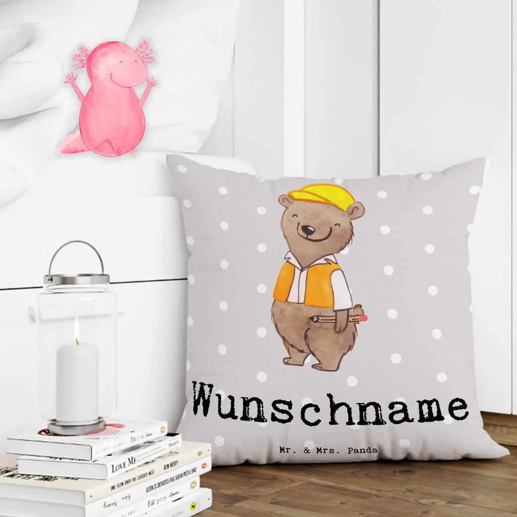 Personalised cushion civil engineer Heart gift, gift idea, best, farewell gift, passing exam, anniversary, retirement, promotion, job start, sayings, funny, profession