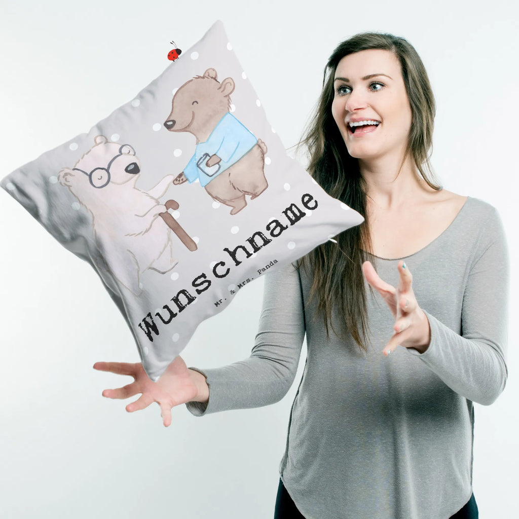 Personalised cushion Elderly Caregiver heart gift, gift idea, best, farewell gift, passing exam, anniversary, retirement, promotion, job start, sayings, funny, profession